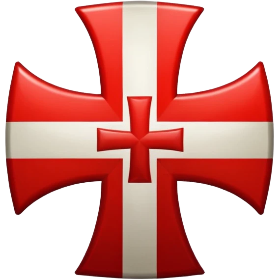 the red cross of the knights templar emoji