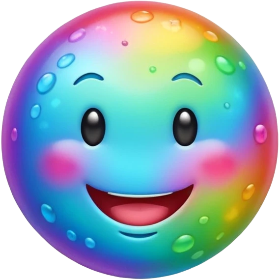Happy microbe emoji