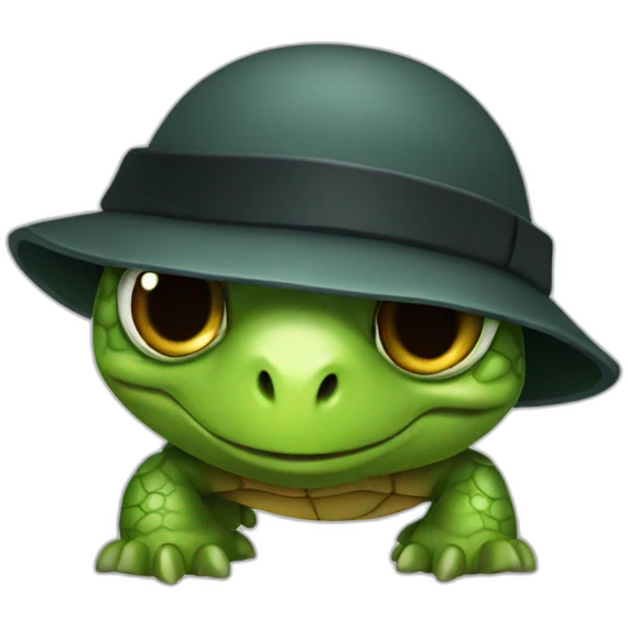 Spy turtle emoji