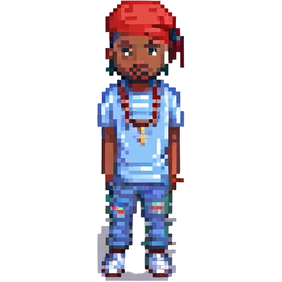 2Pac в полный рост, no background emoji