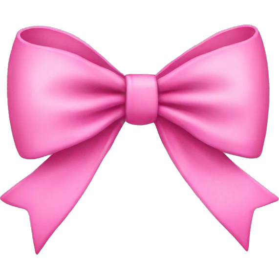 pink bow emoji