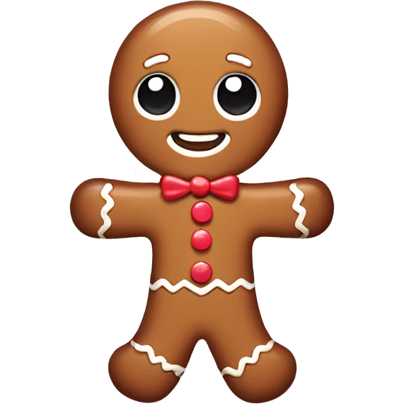 cute gingerbread man emoji