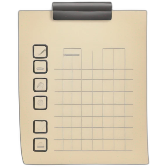 Checklist emoji | AI Emoji Generator