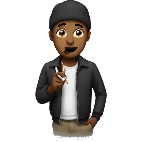 Me with cigarette emoji