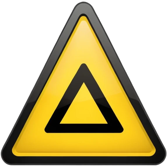 Caution sign emoji