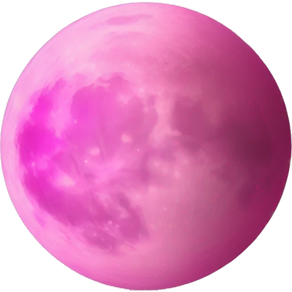pink moon emoji