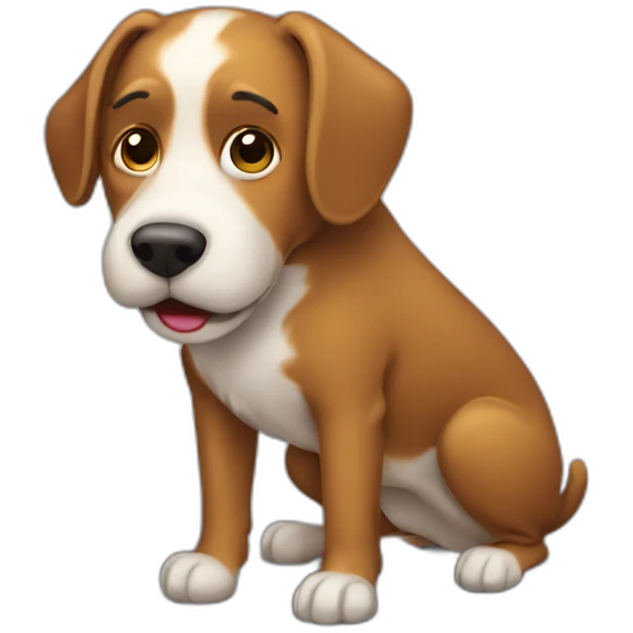 dog-pooping emoji