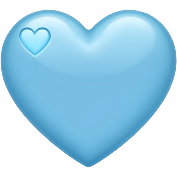 Amazing light blue heart emoji