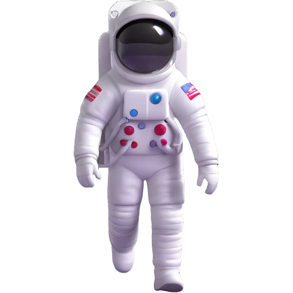 astronaut walking on the moon surface with lunar landscape emoji