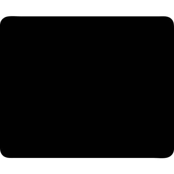 black rectangle with subtle drop shadow emoji