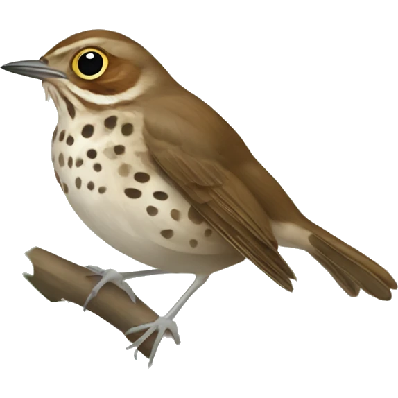hermit thrush emoji