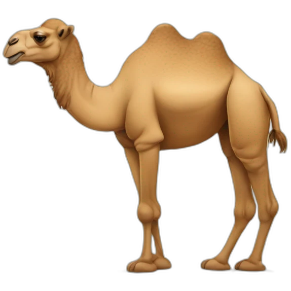 Cool camel emoji