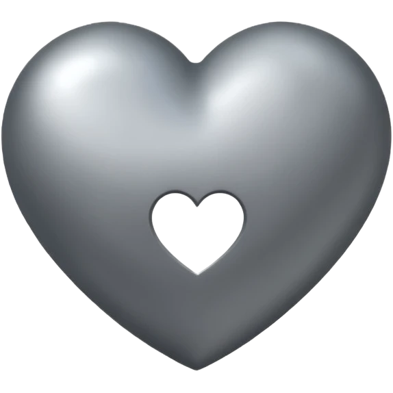 Corazon gris emoji