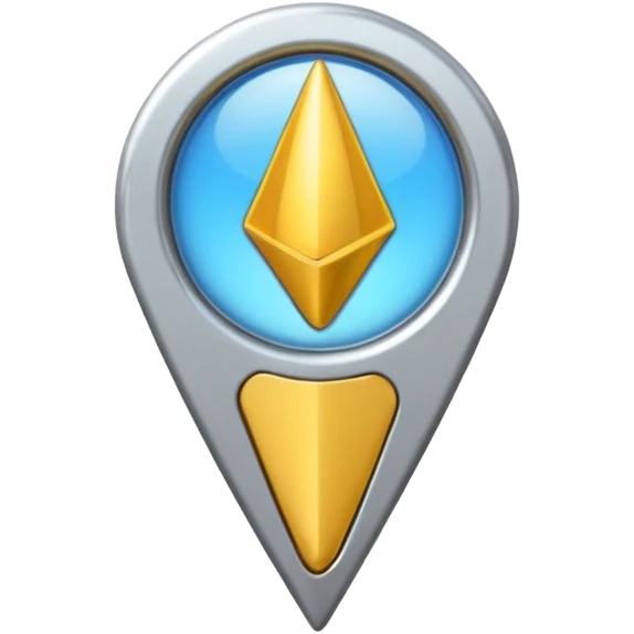 Maps pin normal without any smiley faces emoji