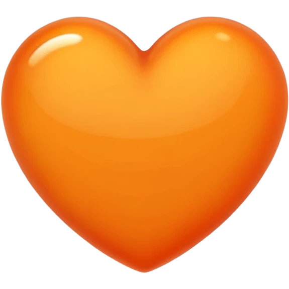Orange heart emoji