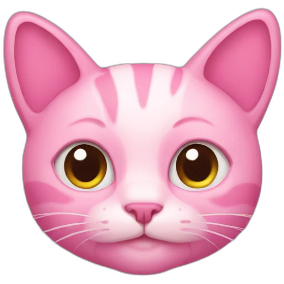 Pink cat emoji