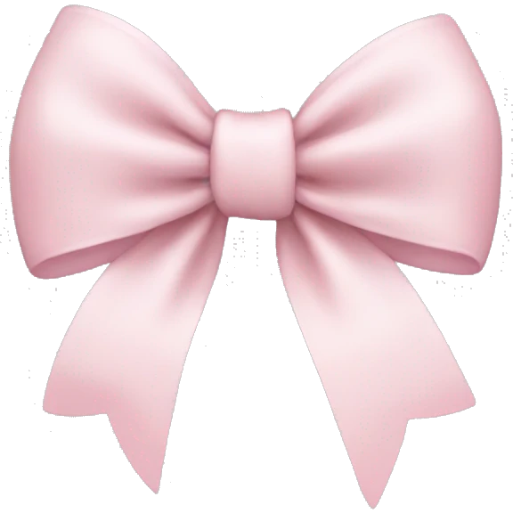 Light pink bow emoji