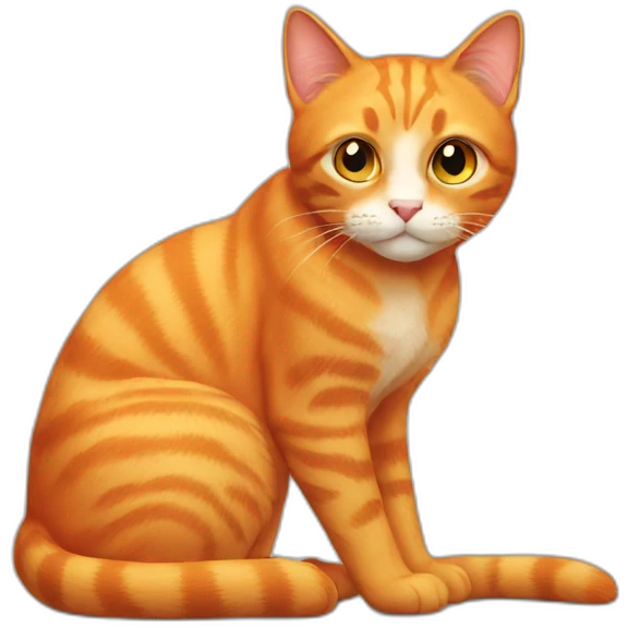 Orange cat emoji