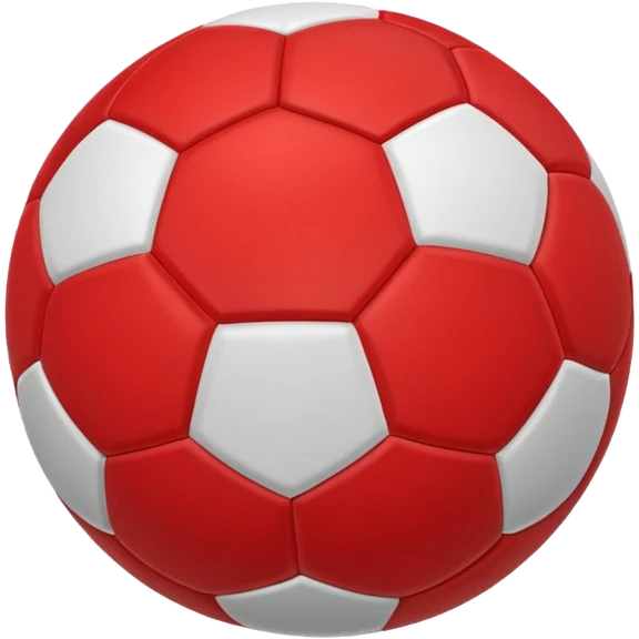 red soccer ball  emoji