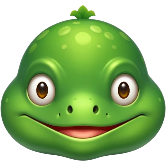 Um sapo dando risada emoji