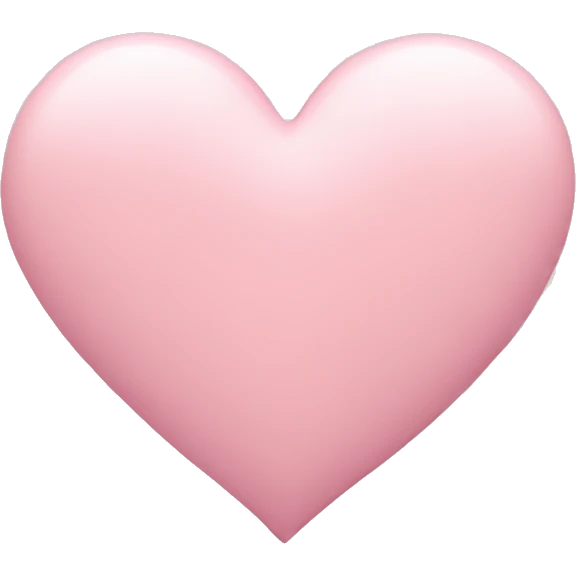 pastel pink heart emoji