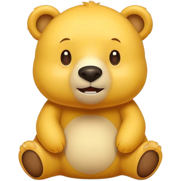 Yellow bear
 emoji