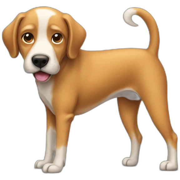 Dog pooping emoji