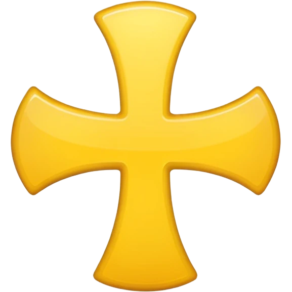 yellow x emoji