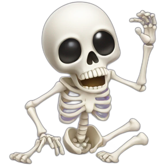 farting skeleton emoji