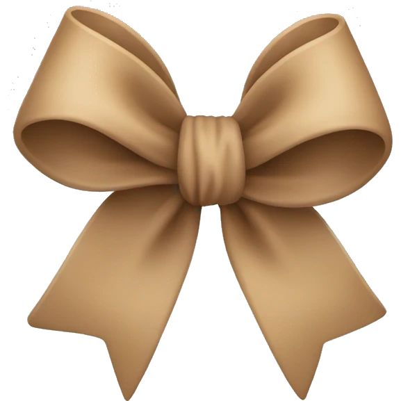 Light brown bow emoji