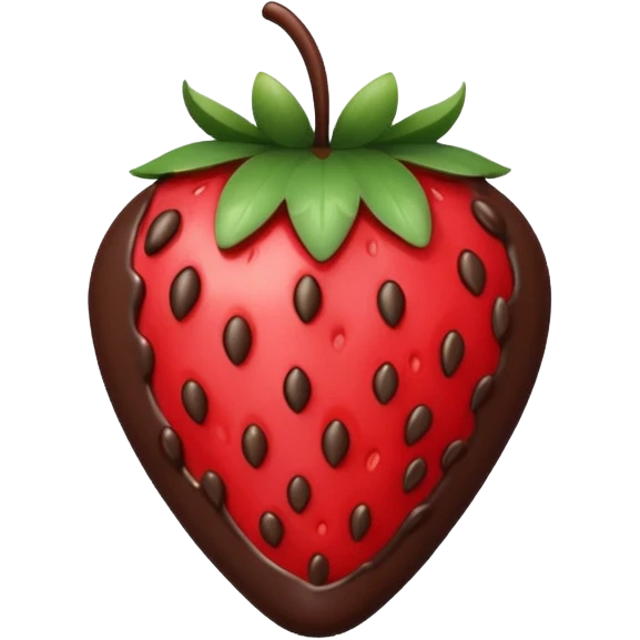 Chocolate covered strawberries  emoji