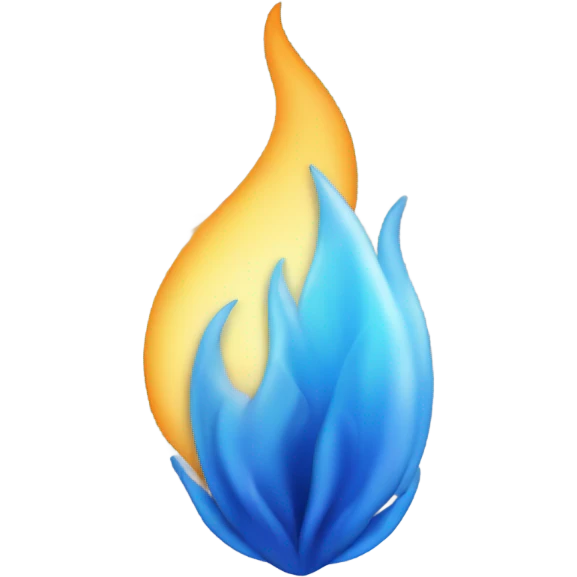 blue flame emoji