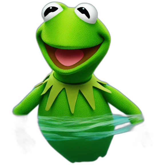 kermit swimming emoji