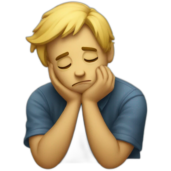 sad thinker emoji