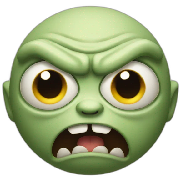 Angry grogu emoji