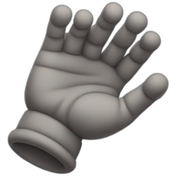 kaws hand emoji