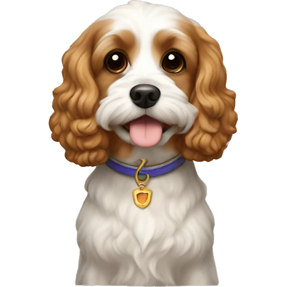 Kings Charles cavapoo emoji