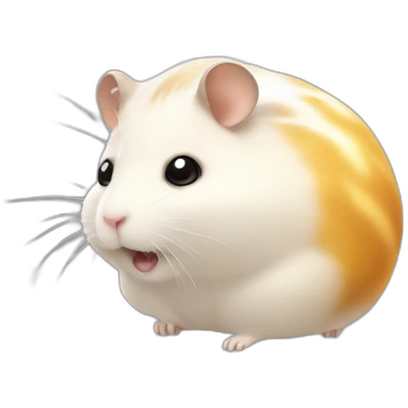 Hamster vaporizing emoji