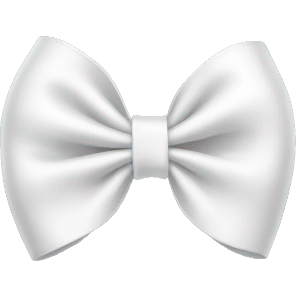 white bow emoji