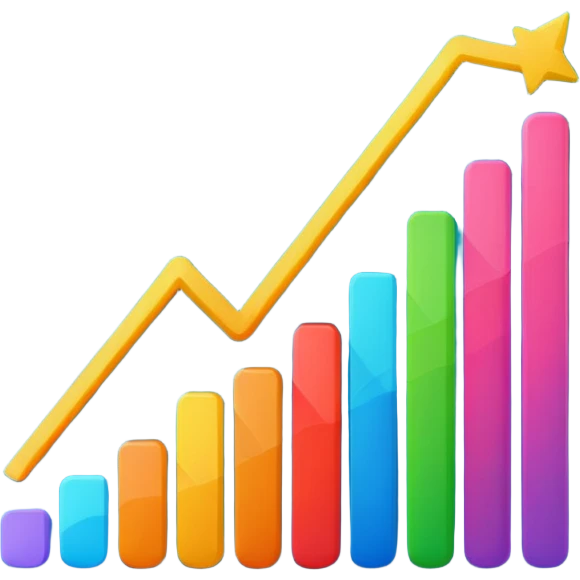 line graph up emoji
