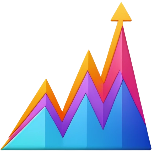 line graph up emoji