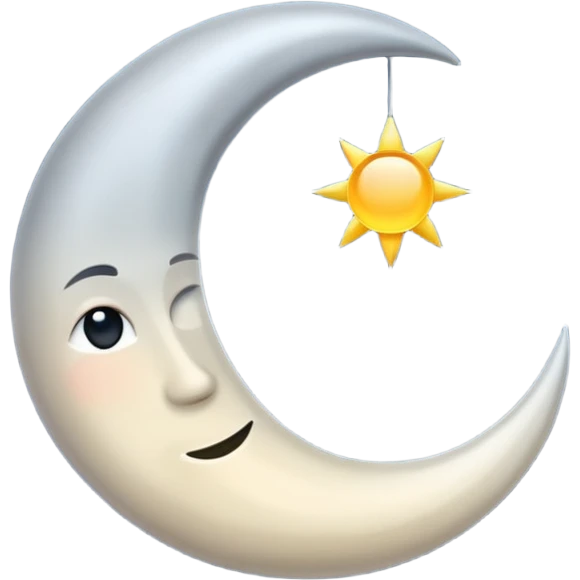 half moon emoji