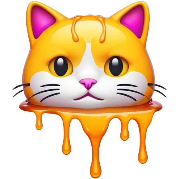 Drippy cat emoji