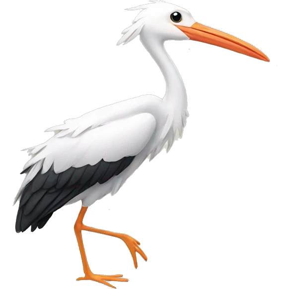 Stork emoji