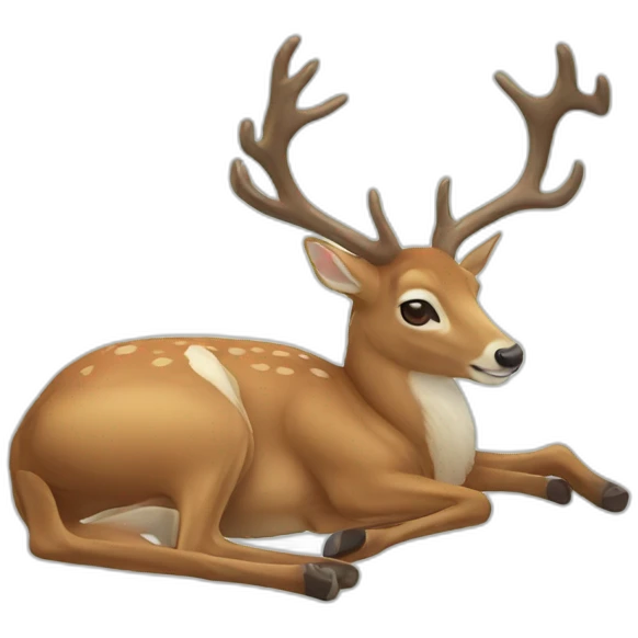dead deer emoji