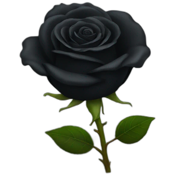 black rose emoji
