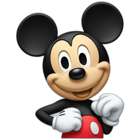 Mickey Mouse mascot emoji