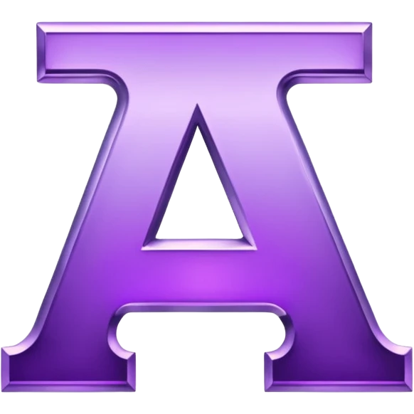 purple alphabet emoji
