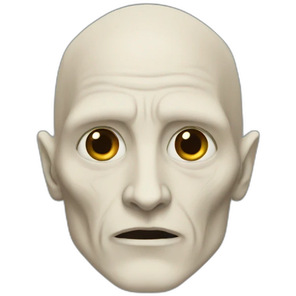 Voldemort without nose emoji