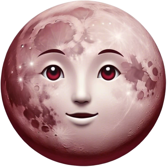 Moon Burgundy emoji